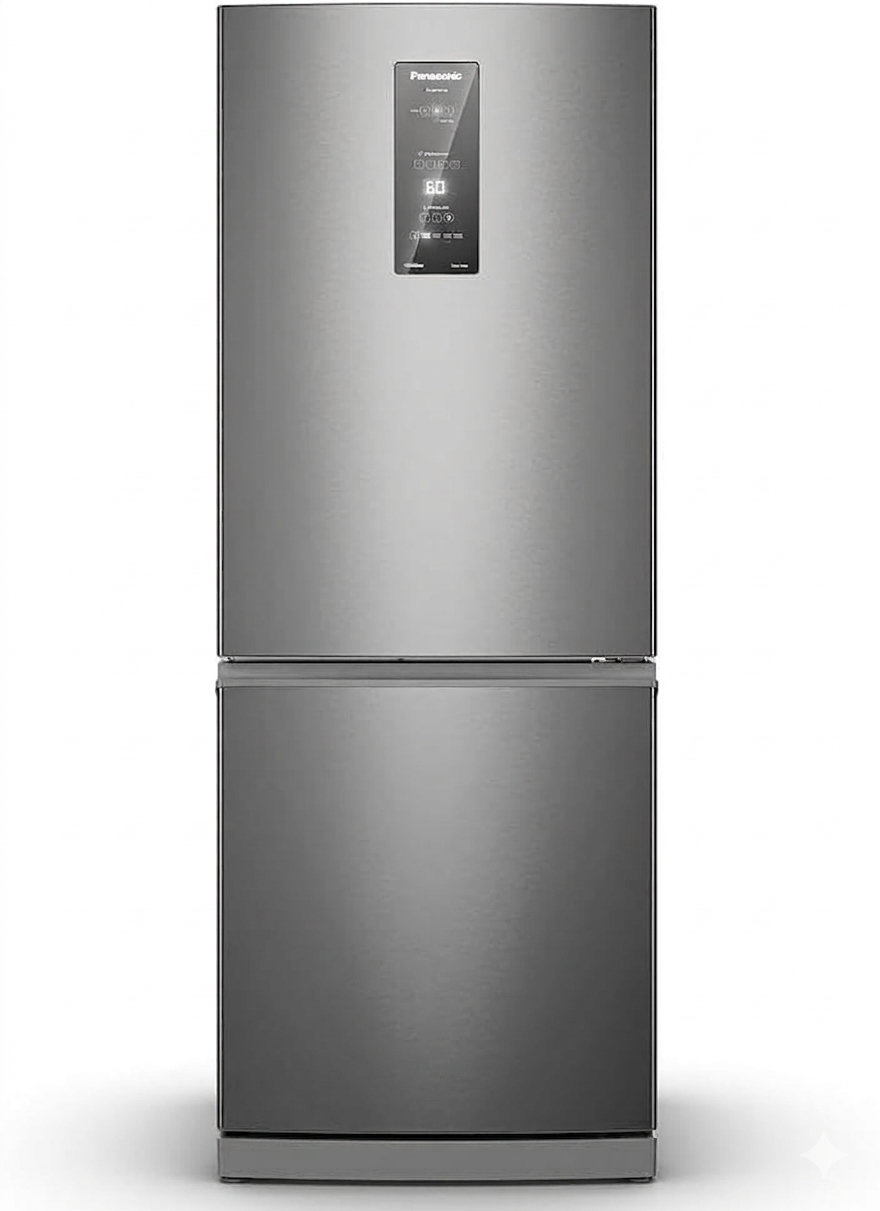 Geladeira Panasonic NR-BB64PV2X 475L Inverter Bottom Freezer